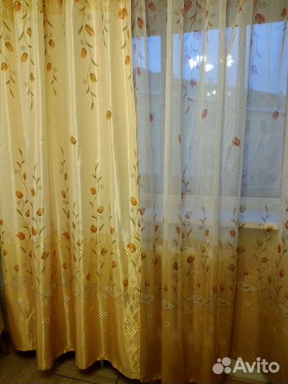 Комплект шторы и тюль