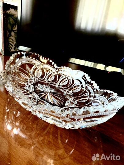Хрусталь Конфетница, ладья салатница