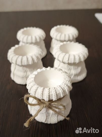 Подсвечник из гипса