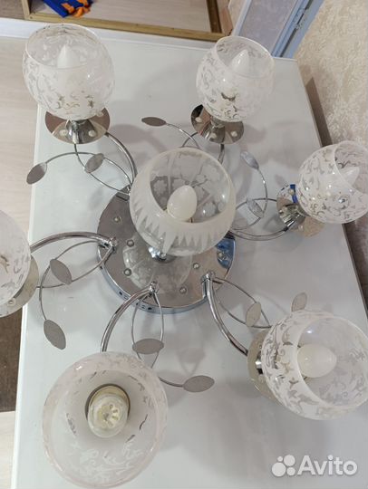 Люстра потолочная бу