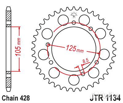 Звезда ведомая JTR1134 56