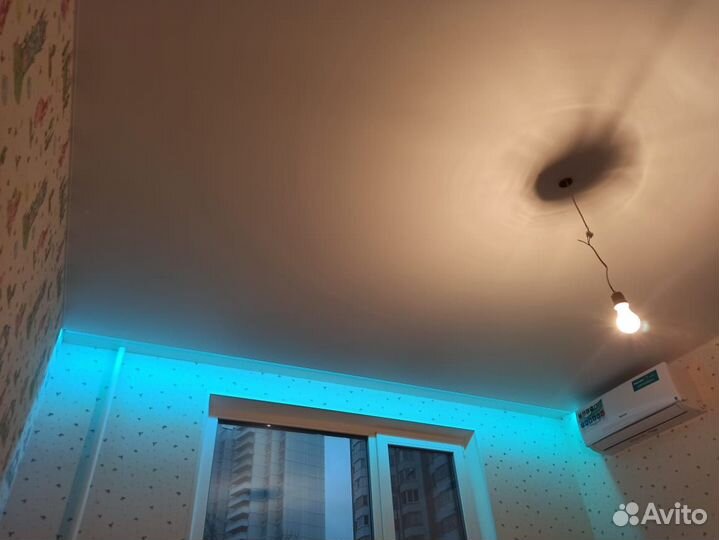 Натяжные потолки теневые