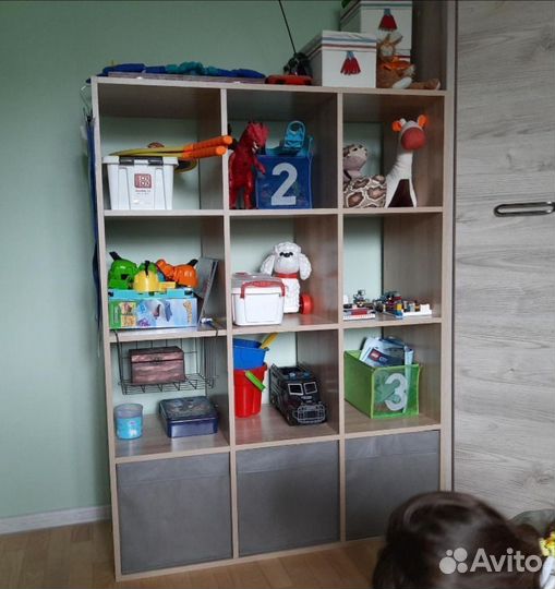 Стеллаж IKEA аналог 12(3х4) секций Дуб Электр