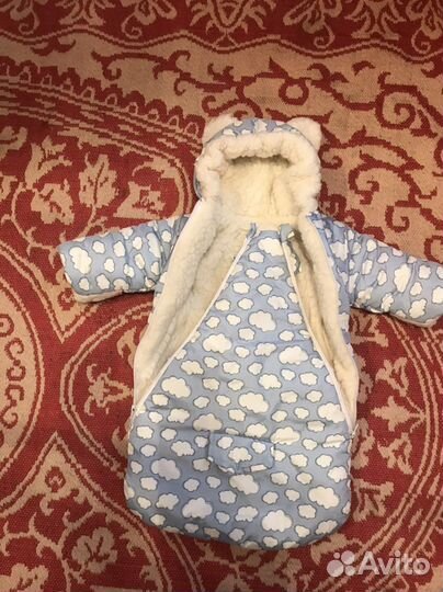 Конверт на выписку для мальчика зима