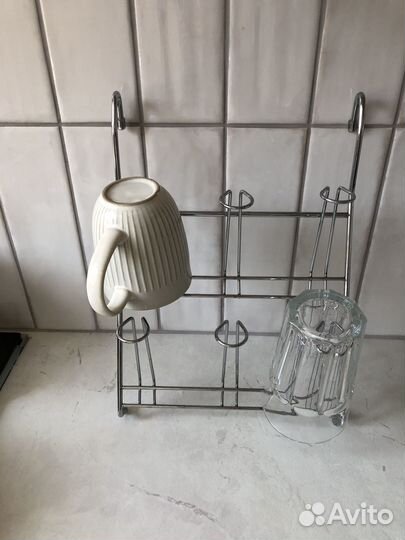 Полка для рейлинга для стаканов и кружек