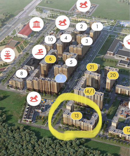 Комната 6 м² в 1-к., 9/12 эт.