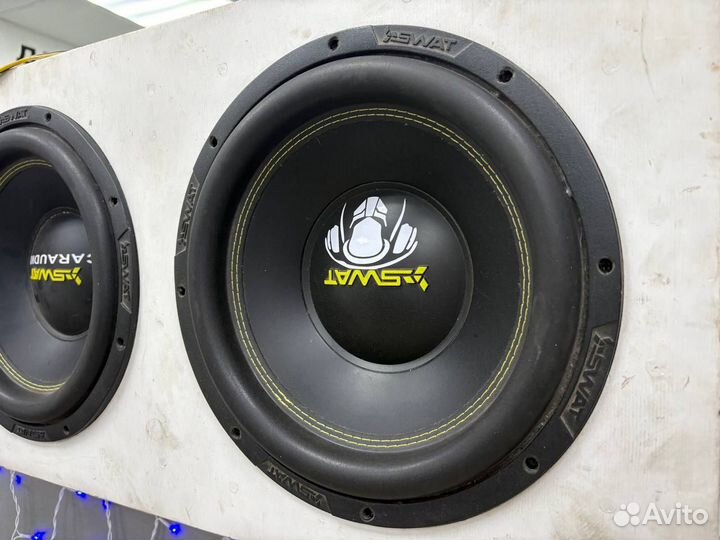Сабвуфер + усилитель swat M-1.1000