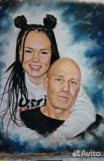 Портрет по фото на заказ, шарж. Роспись валенок
