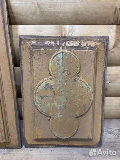 Пара Филенок Деревянные Резные