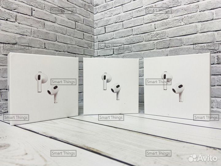 Наушники AirPods 3 Lux новые чехол в подарок