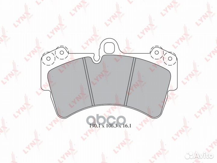 Колодки тормозные передние BD-8019 lynxauto