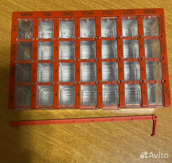 Коробочка для лекарств на неделю