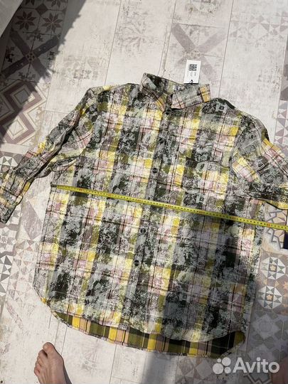 Рубашка в клетку женская 50