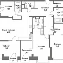 5-к. квартира, 175,2 м², 5/16 эт.