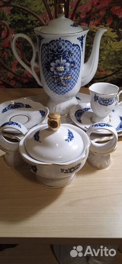 Сервиз СССР и чайник Вербилки новый