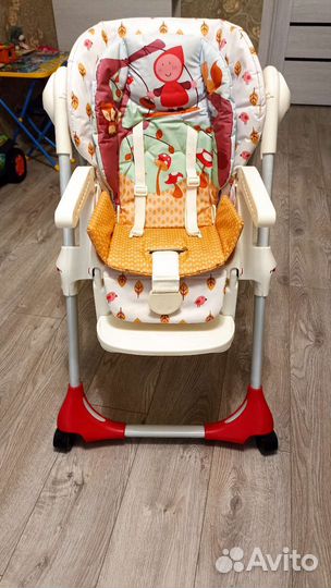 Стульчик для кормления chicco polly