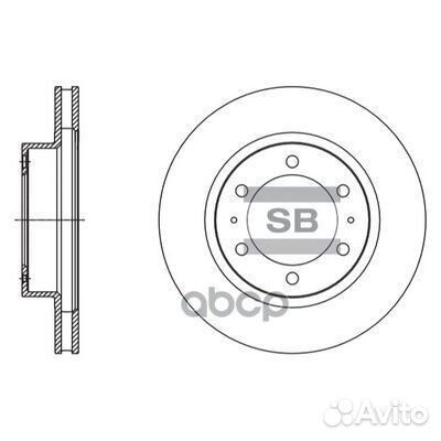 Диск тормозной toyota land cruiser 150 10- пере