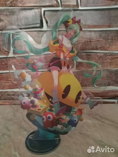 Акриловая подставка Hatsune Miku x Pacman