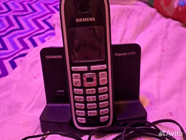 Стационарный телефон с базой siemens с470