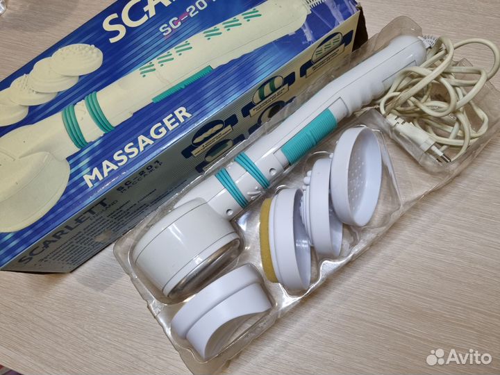 Массажер скарлетт scarlett SC-201 england 4насадки