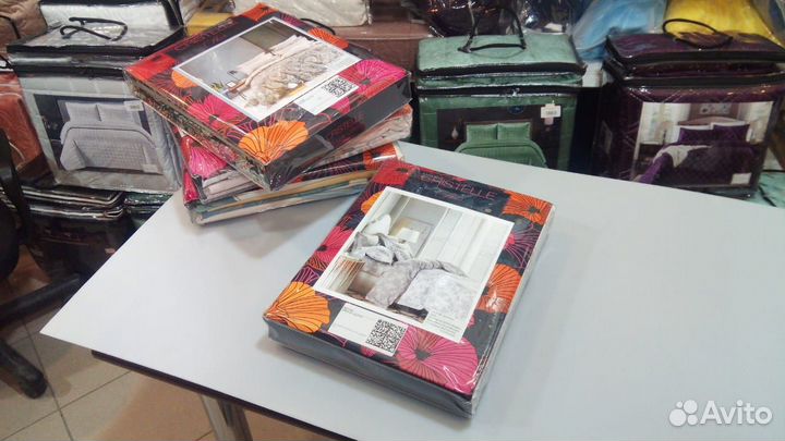 Постельное бельё Cristelle Amante сатин Евро 4 нав