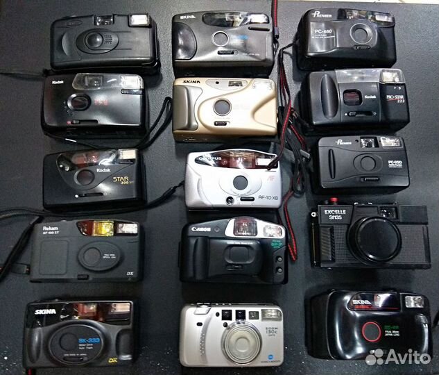 Плёночный фотоаппарат коллекция 15 штук
