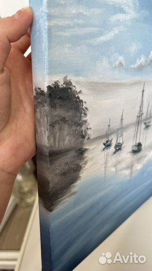 Картина маслом пейзаж 25*35