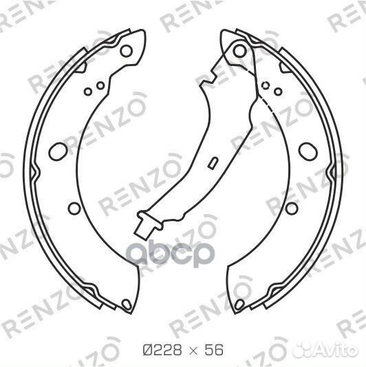 Комплект тормозных колодок, барабанный тормоз