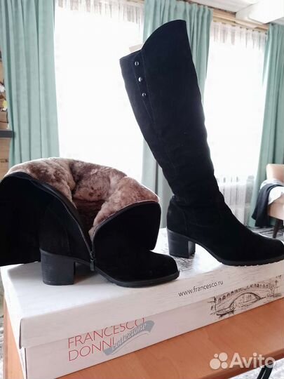 Зимние женские сапоги 39размер бу