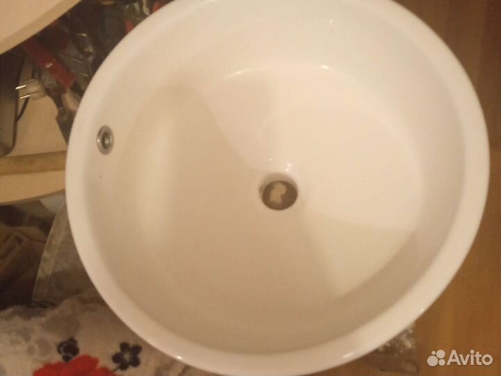 Раковина в ванную накладная бу
