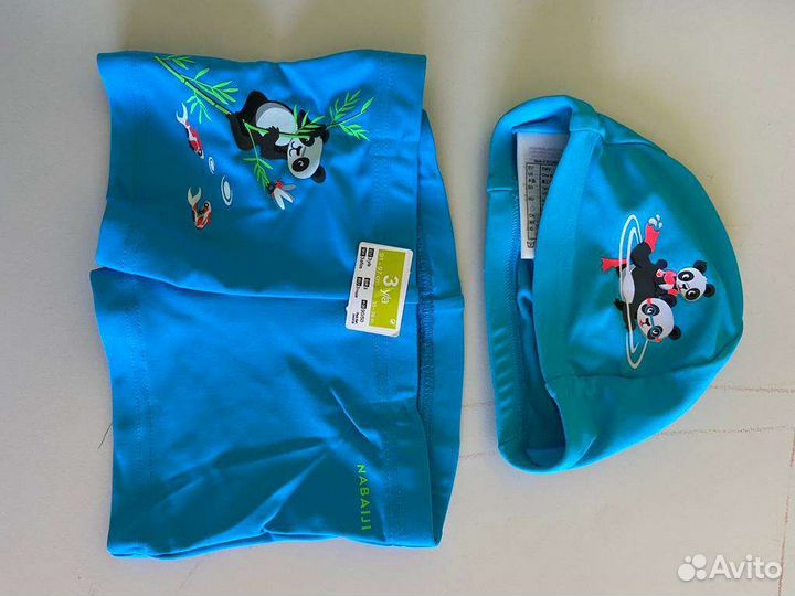 Новые плавки и шапочка на 2 года Nabaiji