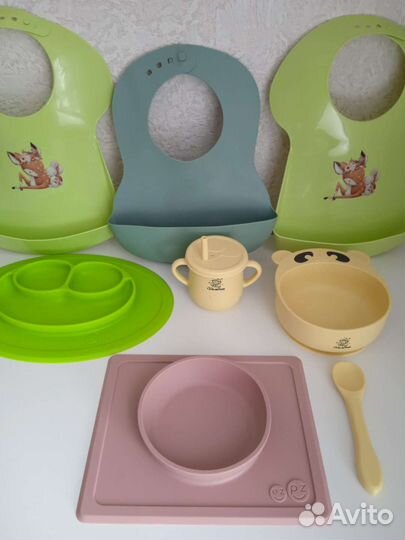 Детская посуда для кормления силиконовая