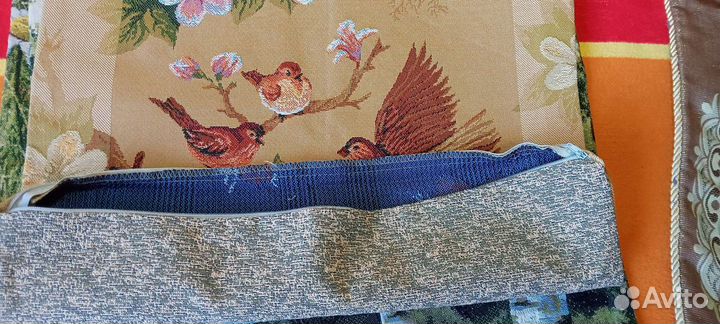 Новые Наволочки гобелен, велюр, мех