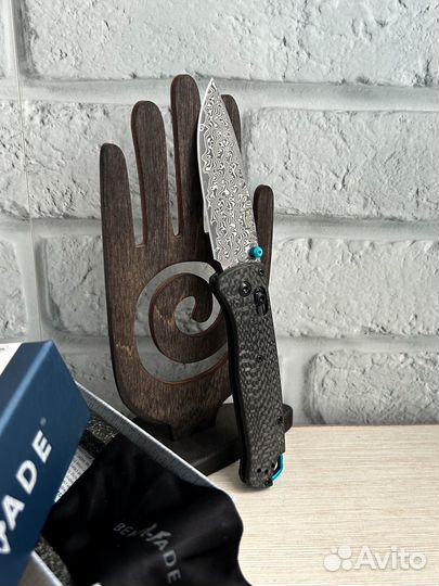 Нож Benchmade bugout 535 carbon дамаск подшипники