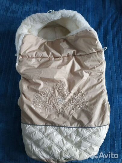 Теплый конверт из овчины