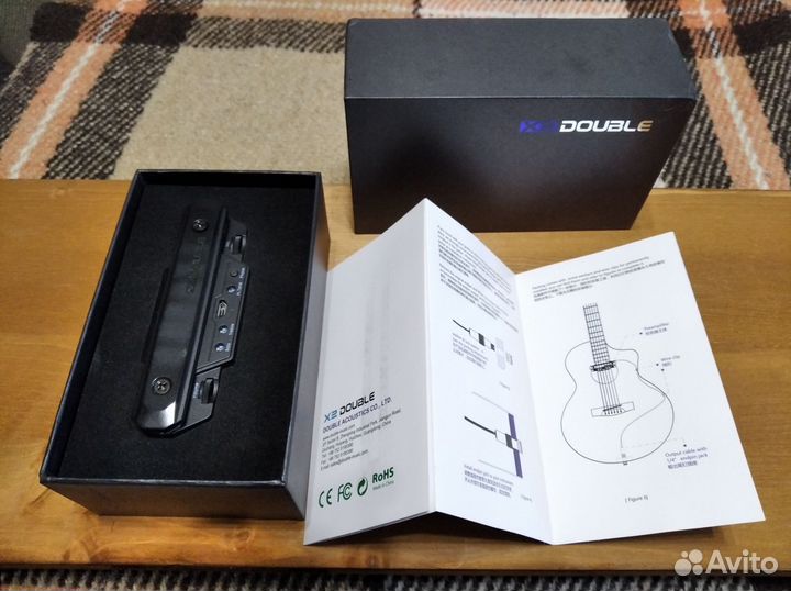 Звукосниматель для акустической гитары X2 Double