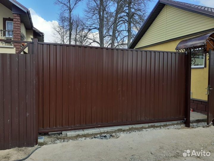 Забор из профлиста под ключ