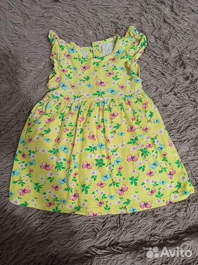 Летнее платье на девочку 80 86