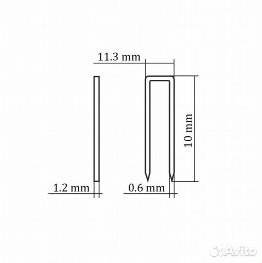 Скоба обивочная тип 53F