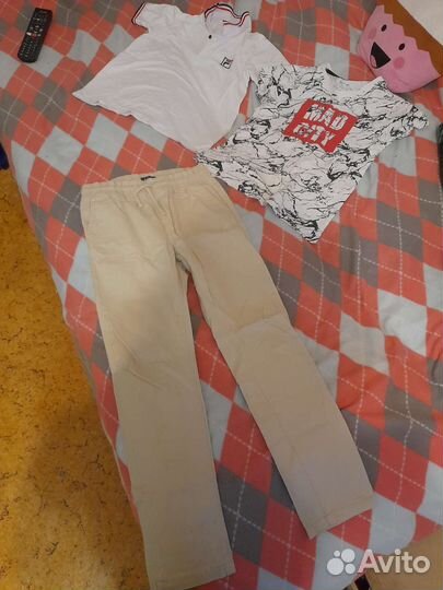 Футболки и штаны на мальчика 8-10 лет