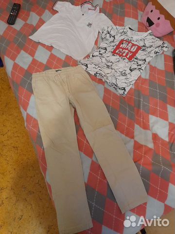 Футболки и штаны на мальчика 8-10 лет