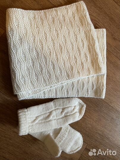 Снуд и варежки женские