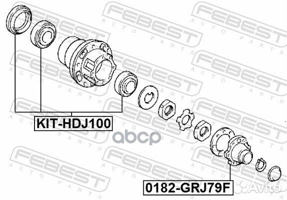 Ступица передняя flange 0182fgrj79F Febest