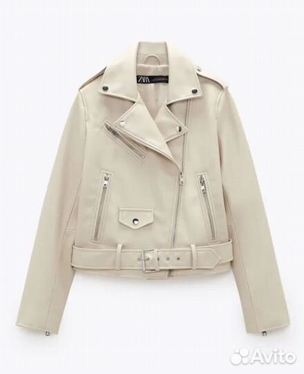 Кожаная куртка косуха zara