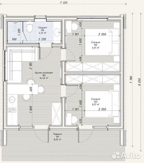 Каркасный дом Барнхаус - Барнхаус под ключ
