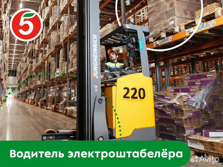 Водитель погрузчика Щербинка, Симферопольское, 20а