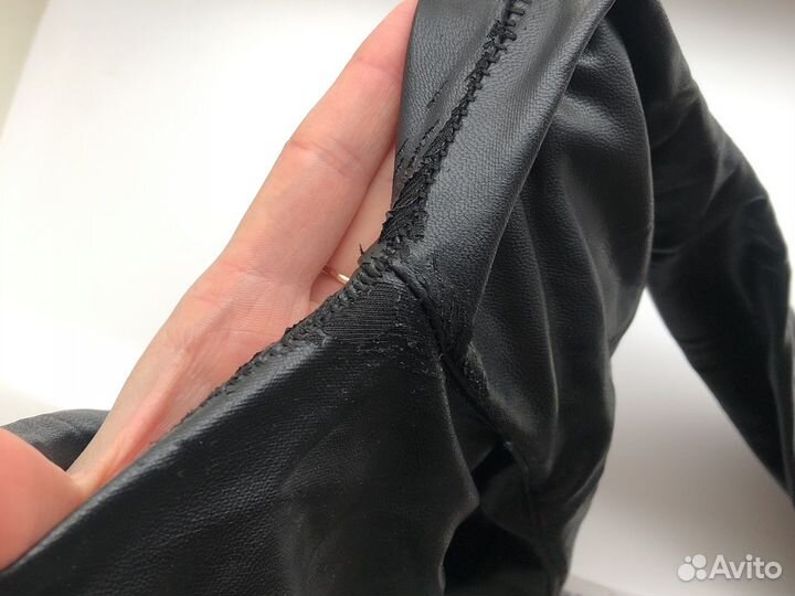 Экокожа черная стрейч для рукоделия