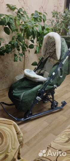 Детские санки коляска ника 7 8