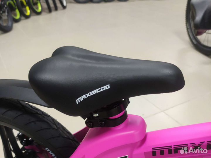 Велосипед 16 Maxiscoo Cosmic Делюкс розовый мат