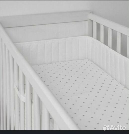 Мягкие бортики для детской кроватки IKEA LEN